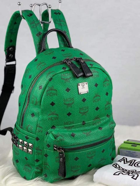MCM, Bags, Mcm Lime Green Backpack Genuine Authentic