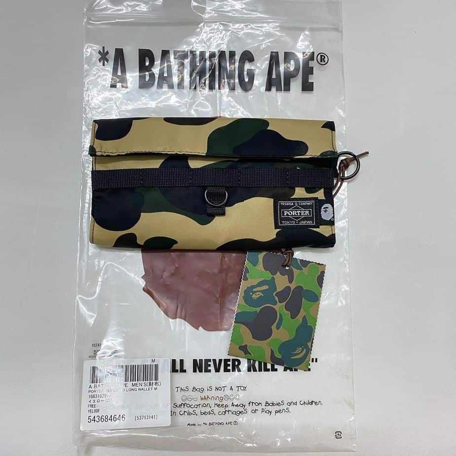 BAPE x PORTER 1ST CAMO LONG WALLET | Lokein