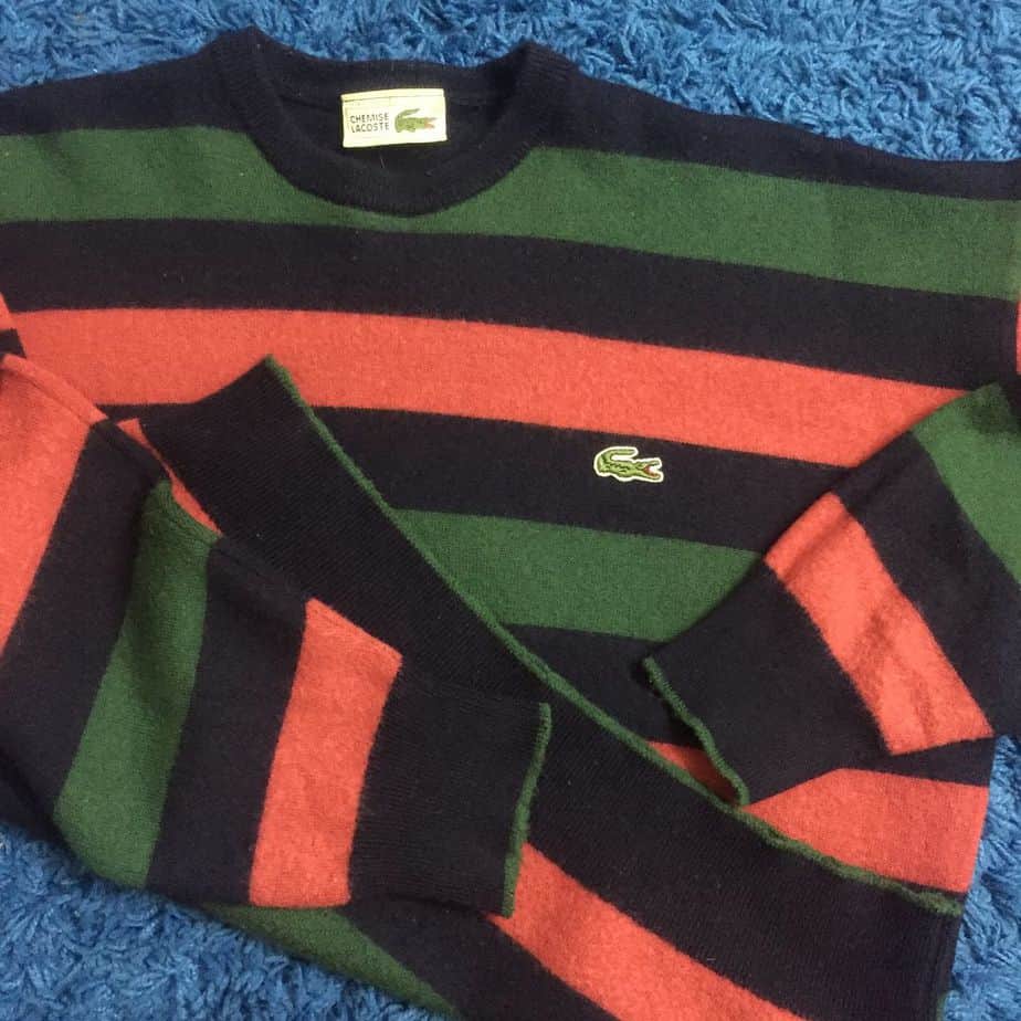 Lacoste Gucci stripe wool jumper | Lokein