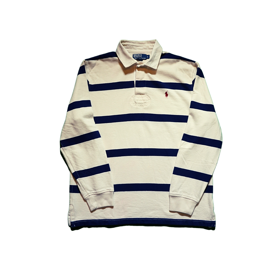 Polo Ralph Lauren Classic Stripe Rugby Shirt L | Lokein