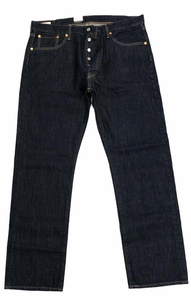 Combo Levis 501 Big E Super Dark Blue Non Selvedge Jeans & Woven Boxer |  Lokein